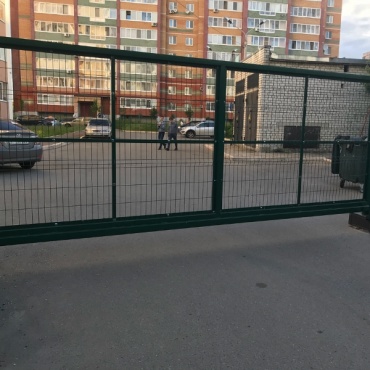 Alutech откатные ворота промышленные 4250x2500