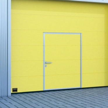 Ворота Алютех секционные желтые 3000x3000
